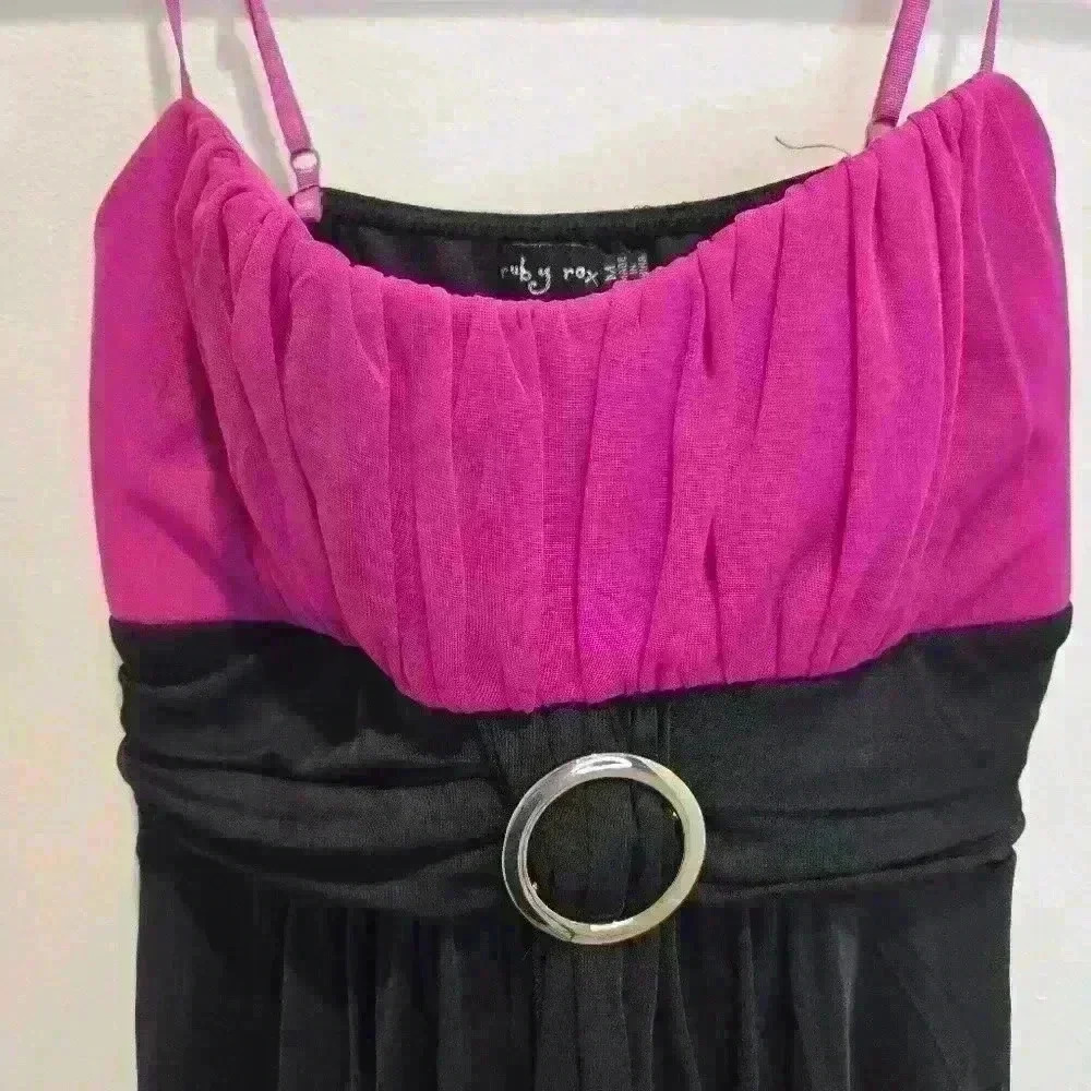 Vtg Y2K Ruby Rox Strappy Party Dress Sz M Party Club Whimsygoth - Picture 2 of 12